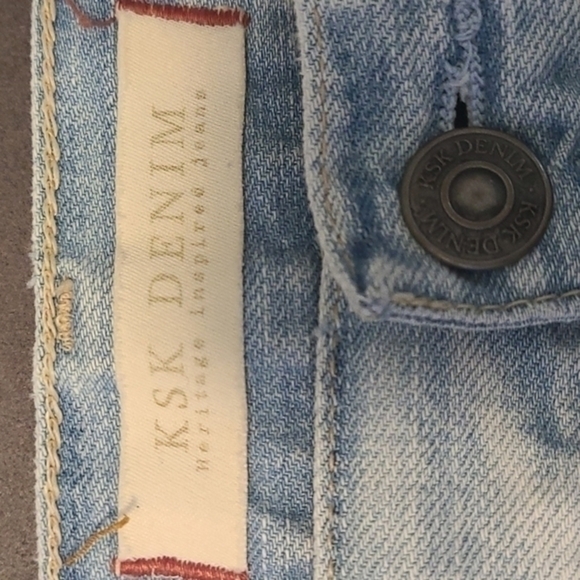 [KSK Denim] Ripped Mini Jeans Skirt - Size S - Picture 3 of 5